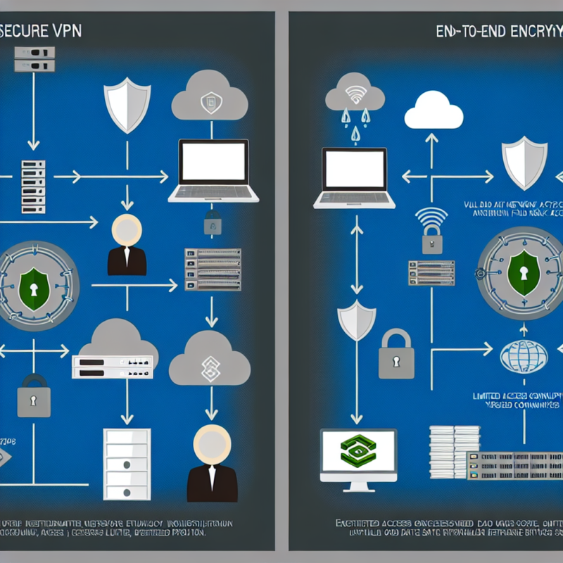 Imagem ilustrativa para a postagem: VPN vs Acesso remoto com criptografia: prós e contras