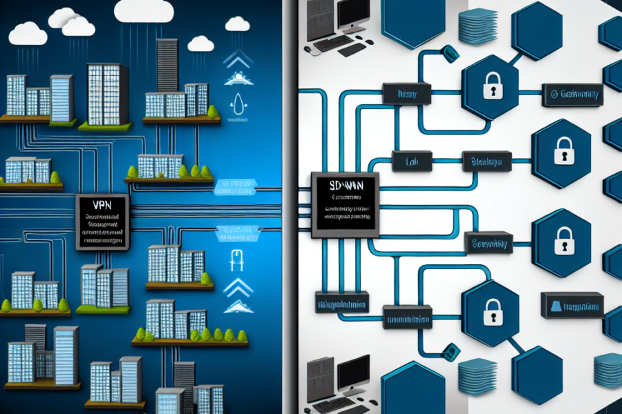 Imagem ilustrativa para a postagem: Comparativo entre SD-WAN e VPN para empresas