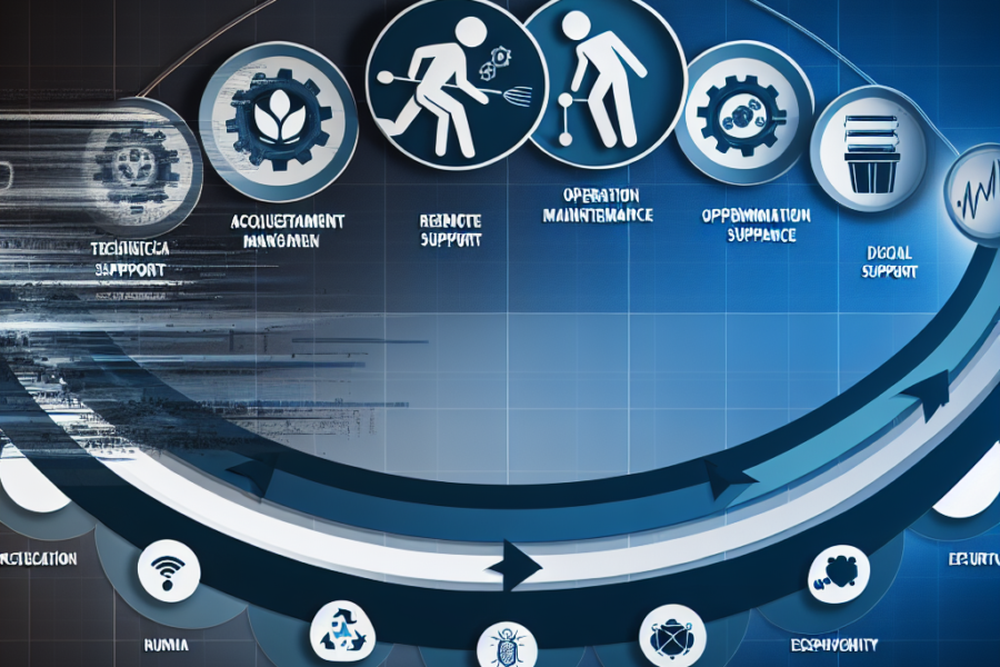 Imagem ilustrativa para a postagem: Ciclo de vida de ativos e impacto no suporte técnico